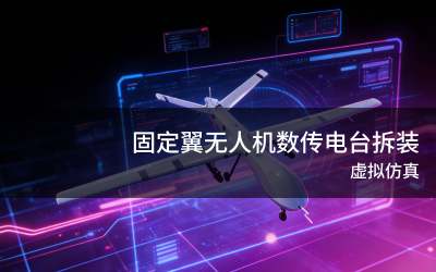 固定翼无人机数传电台拆装虚拟仿真实训